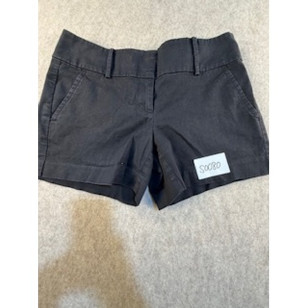 The‎ Limited Navy Blue Chino Shorts Womens Size 4 Flat Front Casual Summer S0080
